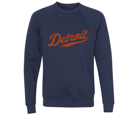 Detroit- Retro Stadium Script Michigan Sweatshirt