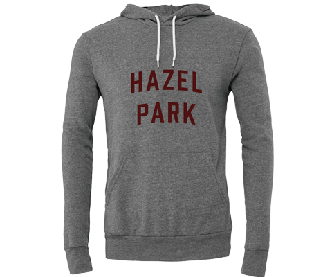 Hazel Park Vintage Lettering Heather Gray Hoodie