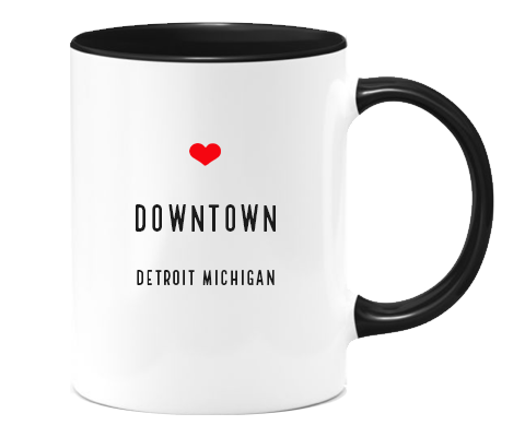 Downtown, Detroit- Michigan Home Mug